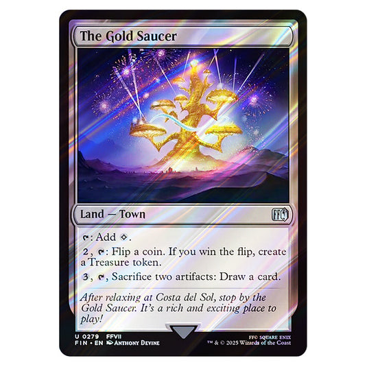 The Gold Saucer 0279 card from the Magic The Gathering set Universes Beyond - Final Fantasy
