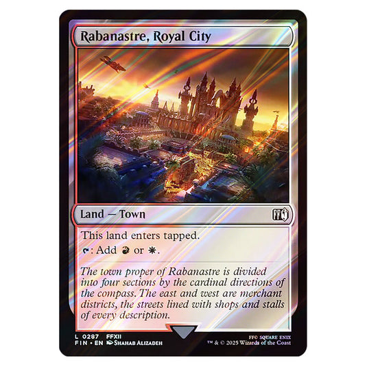 Rabanastre, Royal City 0287 card from the Magic The Gathering set Universes Beyond - Final Fantasy