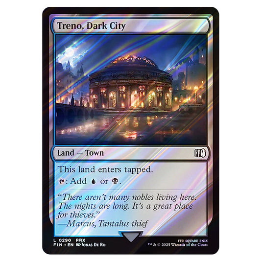 Treno, Dark City 0290 card from the Magic The Gathering set Universes Beyond - Final Fantasy