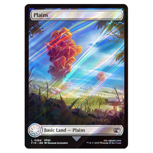 Plains 0294 card from the Magic The Gathering set Universes Beyond - Final Fantasy
