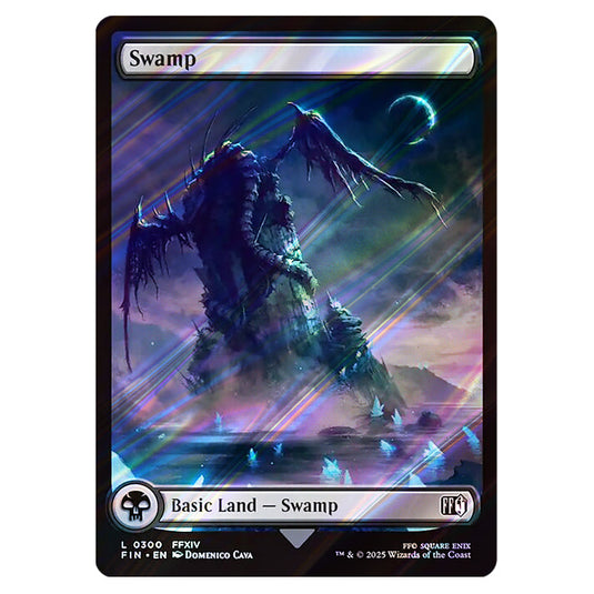 Swamp 0300 card from the Magic The Gathering set Universes Beyond - Final Fantasy