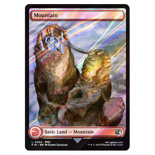 Mountain 0304 card from the Magic The Gathering set Universes Beyond - Final Fantasy