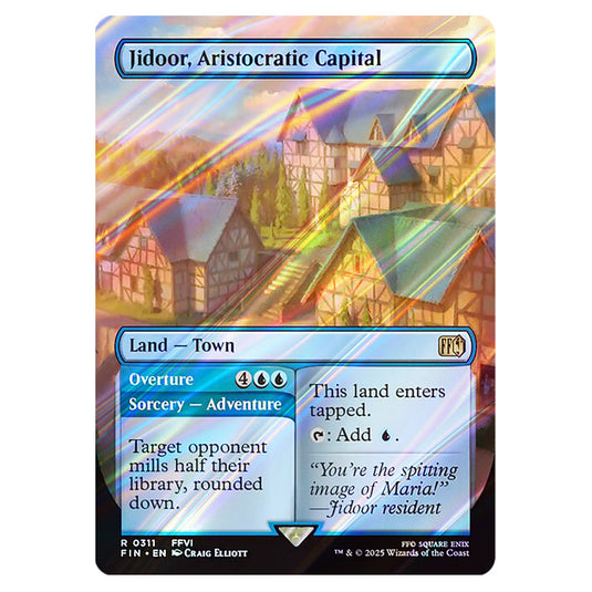 Jidoor, Aristocratic Capital // Overture 0311 card from the Magic The Gathering set Universes Beyond - Final Fantasy