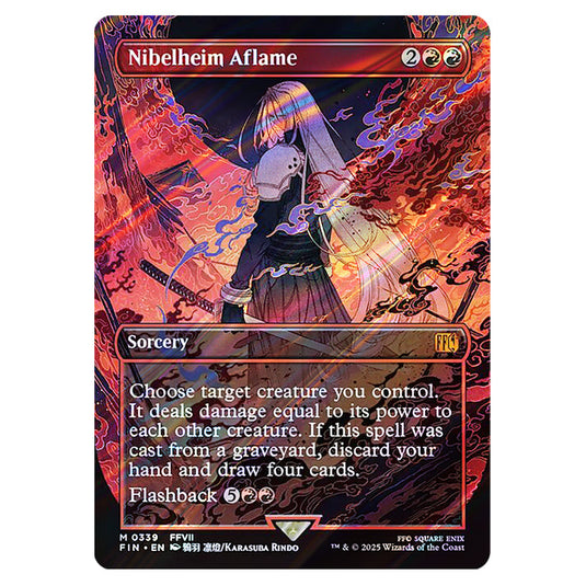 Nibelheim Aflame 0339 card from the Magic The Gathering set Universes Beyond - Final Fantasy