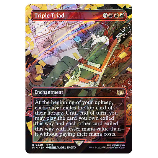 Triple Triad 0340 card from the Magic The Gathering set Universes Beyond - Final Fantasy