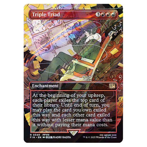 Magic The Gathering - Universes Beyond - Final Fantasy - Triple Triad (Borderless Alternate Art)