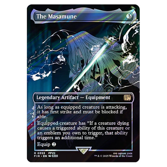 The Masamune 0353 card from the Magic The Gathering set Universes Beyond - Final Fantasy