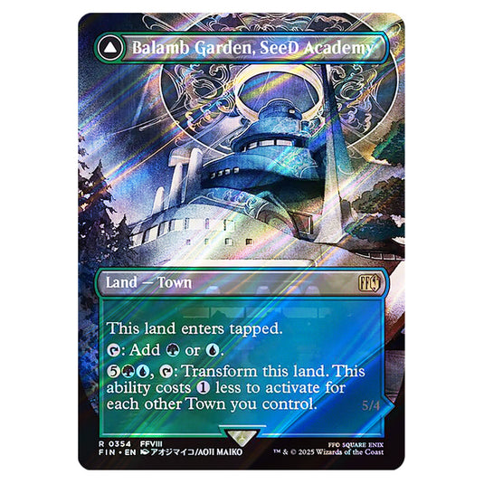 Balamb Garden, SeeD Academy // Balamb Garden, Airborne 0354 card from the Magic The Gathering set Universes Beyond - Final Fantasy