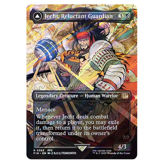 Jecht, Reluctant Guardian // Braska's Final Aeon 0363 card from the Magic The Gathering set Universes Beyond - Final Fantasy