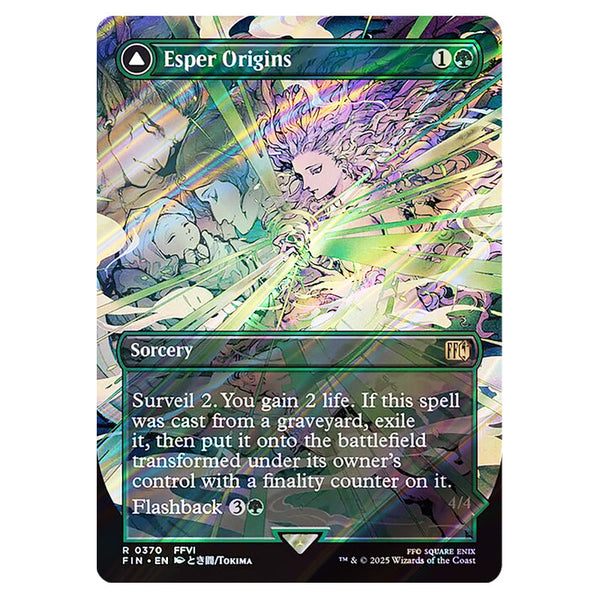 Magic The Gathering - Universes Beyond - Final Fantasy - Esper Origins // Summon - Esper Maduin (Borderless Alternate Art)