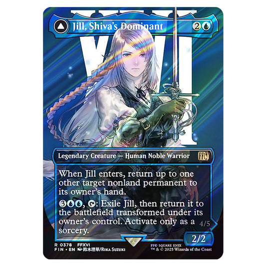 Jill, Shiva's Dominant // Shiva, Warden of Ice 0378 card from the Magic The Gathering set Universes Beyond - Final Fantasy
