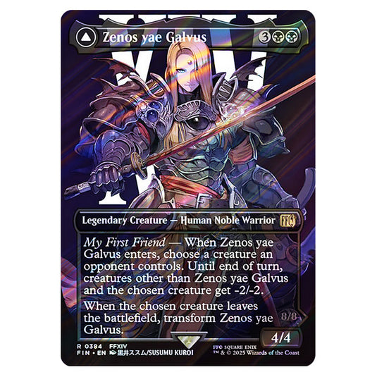 Zenos yae Galvus // Shinryu, Transcendent Rival 0384 card from the Magic The Gathering set Universes Beyond - Final Fantasy