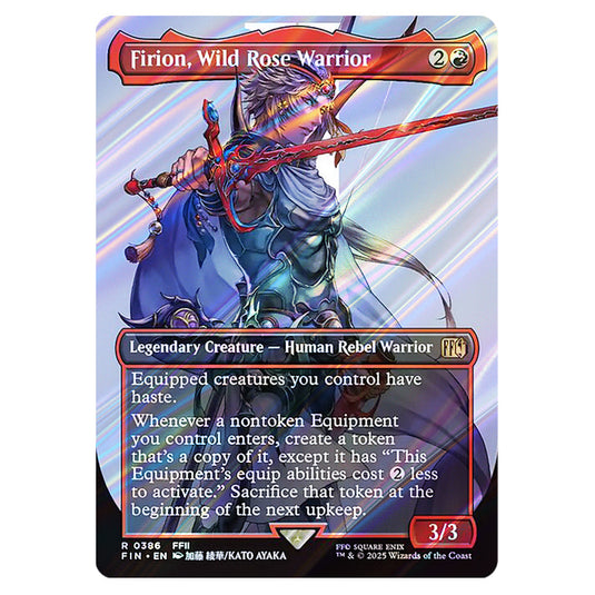 Firion, Wild Rose Warrior 0386 card from the Magic The Gathering set Universes Beyond - Final Fantasy