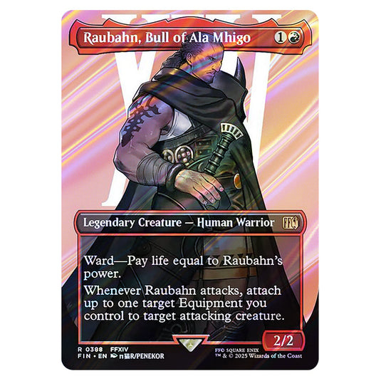 Raubahn, Bull of Ala Mhigo 0388 card from the Magic The Gathering set Universes Beyond - Final Fantasy