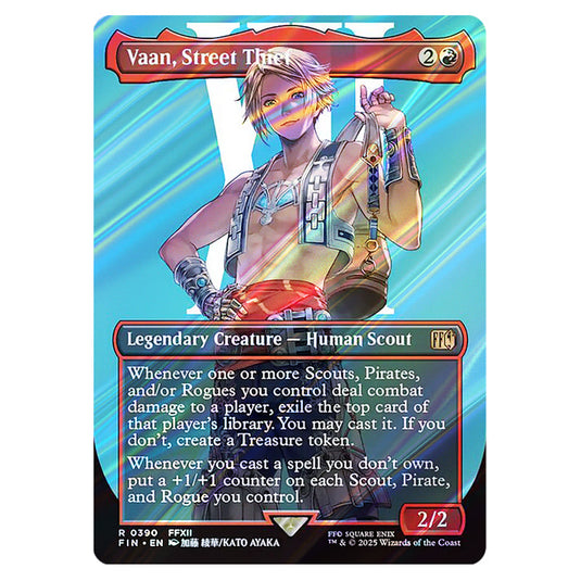 Vaan, Street Thief 0390 card from the Magic The Gathering set Universes Beyond - Final Fantasy