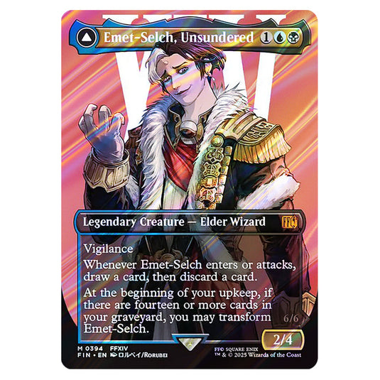 Emet-Selch, Unsundered // Hades, Sorcerer of Eld 0394 card from the Magic The Gathering set Universes Beyond - Final Fantasy