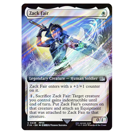 Zack Fair 0435 card from the Magic The Gathering set Universes Beyond - Final Fantasy