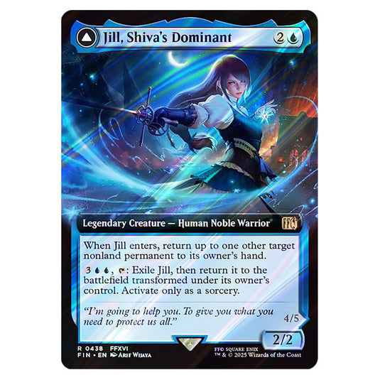 Jill, Shiva's Dominant // Shiva, Warden of Ice 0438 card from the Magic The Gathering set Universes Beyond - Final Fantasy