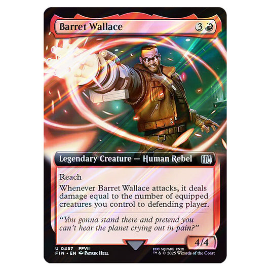 Barret Wallace 0457 card from the Magic The Gathering set Universes Beyond - Final Fantasy