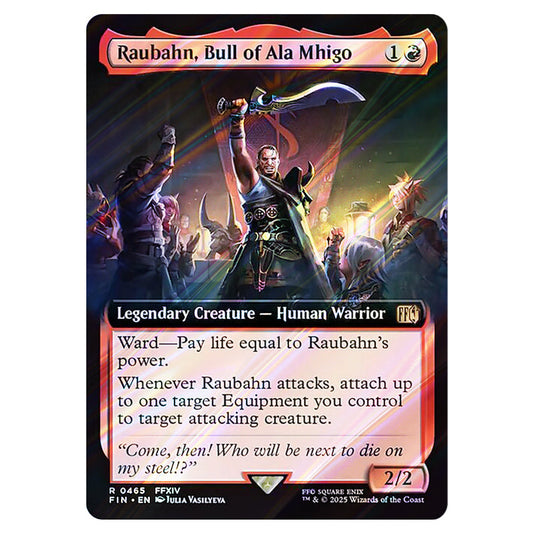 Raubahn, Bull of Ala Mhigo 0465 card from the Magic The Gathering set Universes Beyond - Final Fantasy
