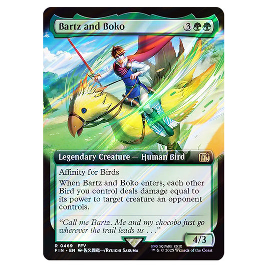 Bartz and Boko 0469 card from the Magic The Gathering set Universes Beyond - Final Fantasy