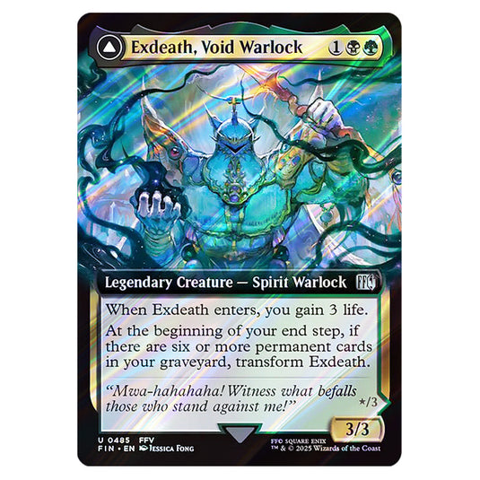 Exdeath, Void Warlock // Neo Exdeath, Dimension's End 0485 card from the Magic The Gathering set Universes Beyond - Final Fantasy