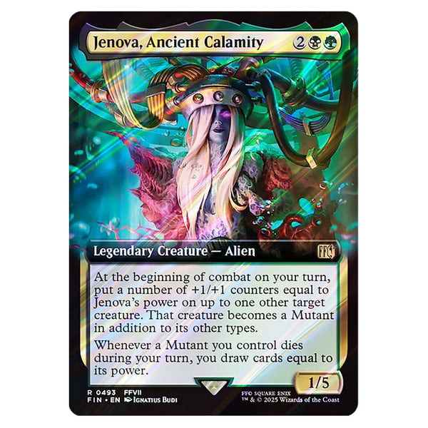 Magic The Gathering - Universes Beyond - Final Fantasy - Jenova, Ancient  Calamity (Extended Art)