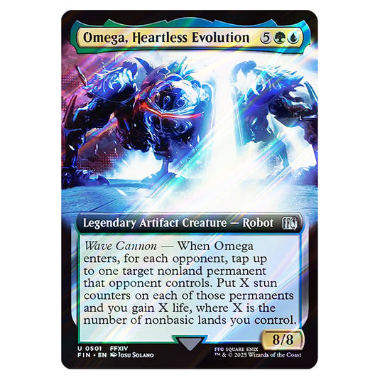 Omega, Heartless Evolution 0501 card from the Magic The Gathering set Universes Beyond - Final Fantasy