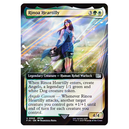 Rinoa Heartilly 0502 card from the Magic The Gathering set Universes Beyond - Final Fantasy