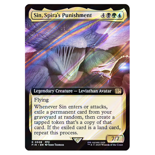 Sin, Spira's Punishment 0508 card from the Magic The Gathering set Universes Beyond - Final Fantasy