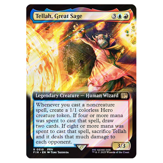 Tellah, Great Sage 0510 card from the Magic The Gathering set Universes Beyond - Final Fantasy