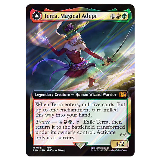 Terra, Magical Adept // Esper Terra 0511 card from the Magic The Gathering set Universes Beyond - Final Fantasy