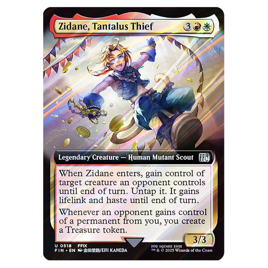 Zidane, Tantalus Thief 0518 card from the Magic The Gathering set Universes Beyond - Final Fantasy