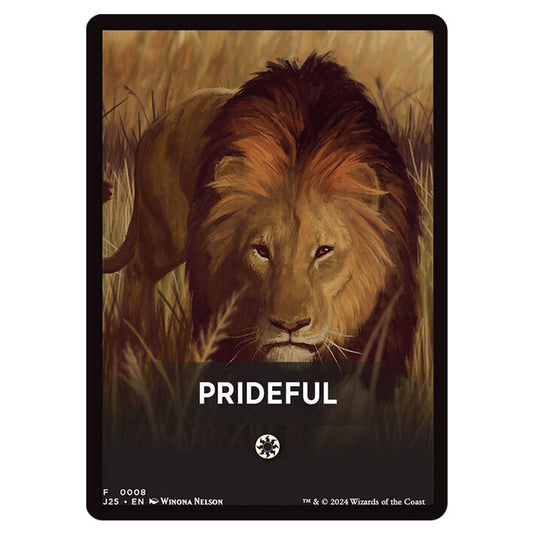 Prideful 0008 card from the Magic The Gathering set Foundations Jumpstart Front Cards