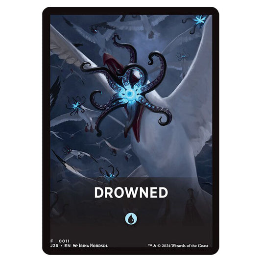 Drowned 0011 card from the Magic The Gathering set Foundations Jumpstart Front Cards