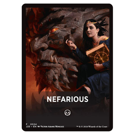 Nefarious 0024 card from the Magic The Gathering set Foundations Jumpstart Front Cards