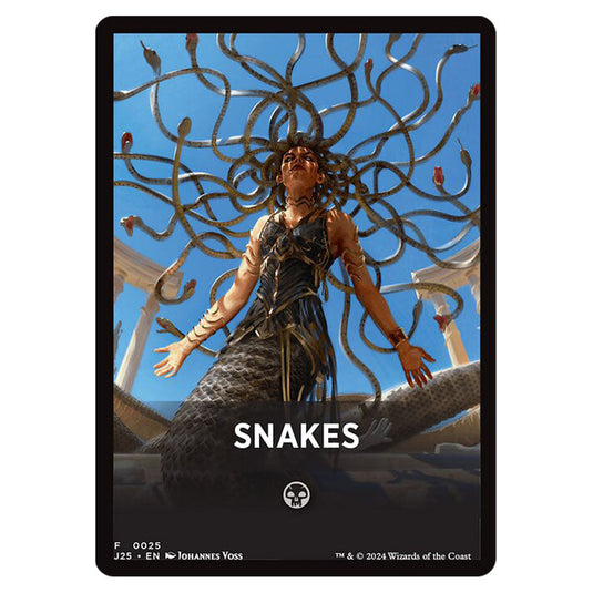 Snakes 0025 card from the Magic The Gathering set Foundations Jumpstart Front Cards