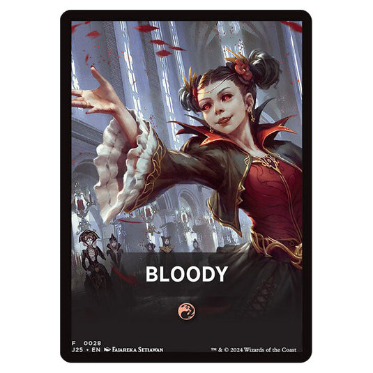 Bloody 0028 card from the Magic The Gathering set Foundations Jumpstart Front Cards