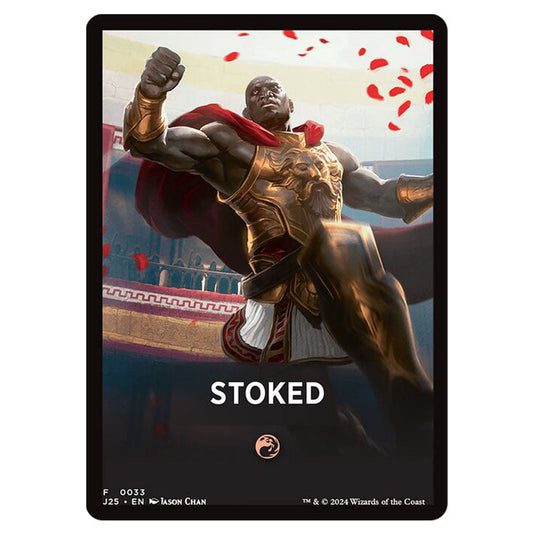 Stoked 0033 card from the Magic The Gathering set Foundations Jumpstart Front Cards