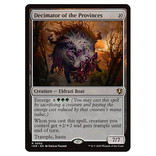 Decimator of the Provinces 002 card from the Magic The Gathering set Innistrad Remastered