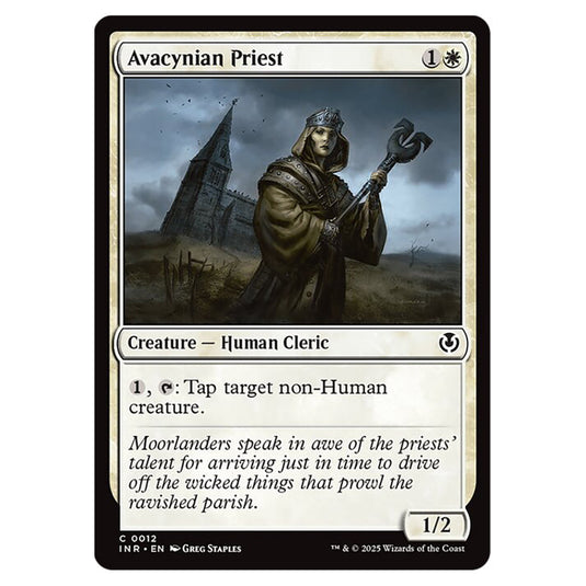 Avacynian Priest 012 card from the Magic The Gathering set Innistrad Remastered