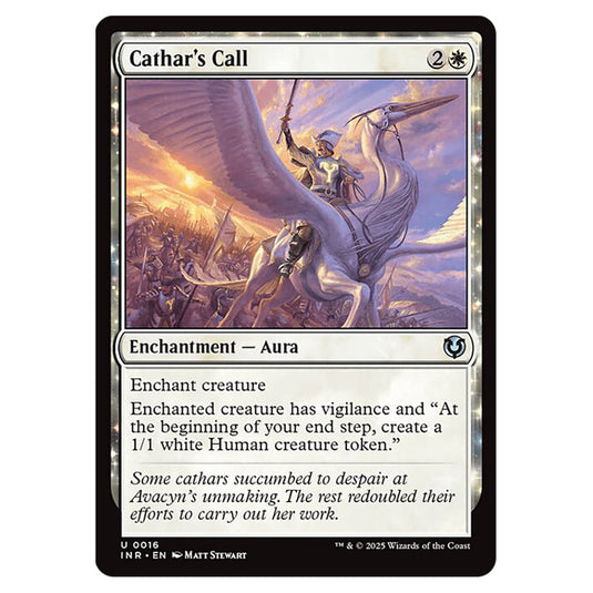 Cathar's Call 016 card from the Magic The Gathering set Innistrad Remastered