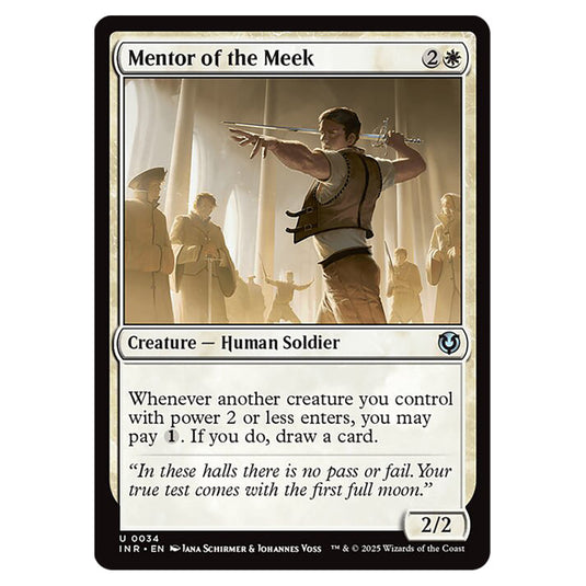 Mentor of the Meek 034 card from the Magic The Gathering set Innistrad Remastered