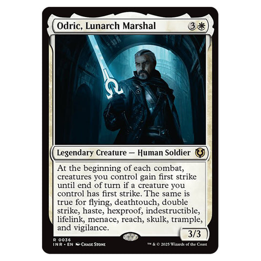 Odric, Lunarch Marshal 036 card from the Magic The Gathering set Innistrad Remastered