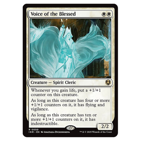 Voice of the Blessed 050 card from the Magic The Gathering set Innistrad Remastered