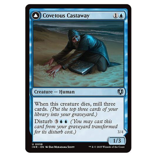 Covetous Castaway // Ghostly Castigator 058 card from the Magic The Gathering set Innistrad Remastered