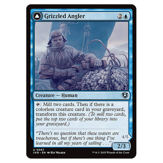 Grizzled Angler // Grisly Anglerfish 067 card from the Magic The Gathering set Innistrad Remastered