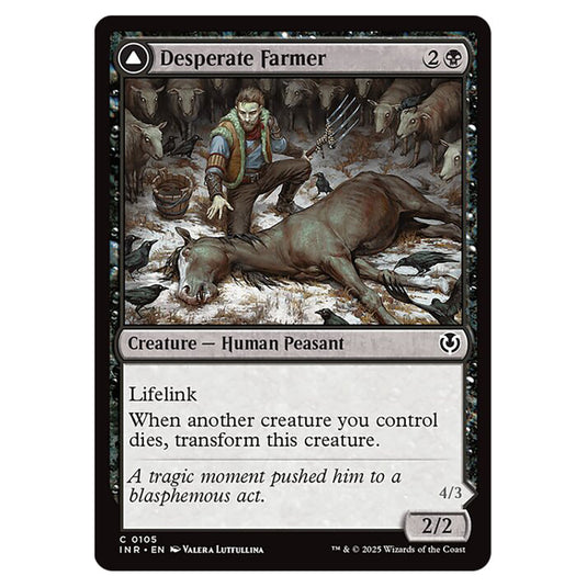 Desperate Farmer // Depraved Harvester 105 card from the Magic The Gathering set Innistrad Remastered