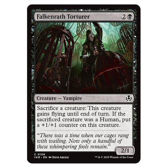 Falkenrath Torturer 109 card from the Magic The Gathering set Innistrad Remastered