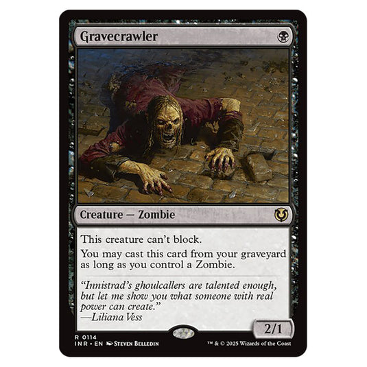 Gravecrawler 114 card from the Magic The Gathering set Innistrad Remastered
